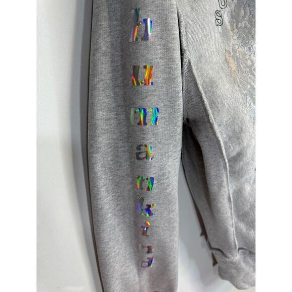 Advisory Board Crystals‎ Planet Saving 2 Gray Cotton Pullover Hoodie Large RARE! - Picture 6 of 14